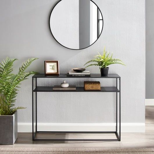 Crosley Furniture® Braxton Matte Black Console Table | Big Sandy ...