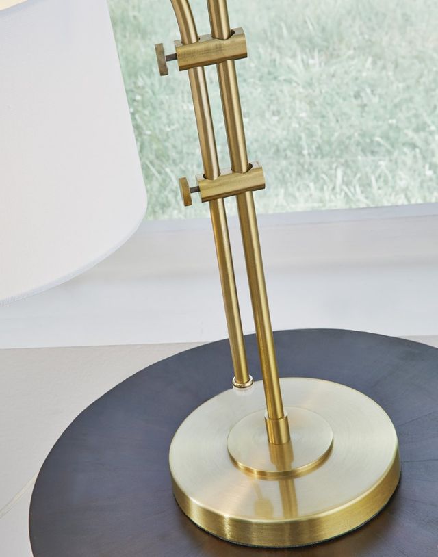 Signature Design by Ashley® Baronvale 2-Piece Brass Accent Lamp Set 2