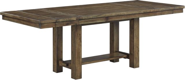 Signature Design by Ashley® Moriville Grayish Brown Dining Extension Table-0