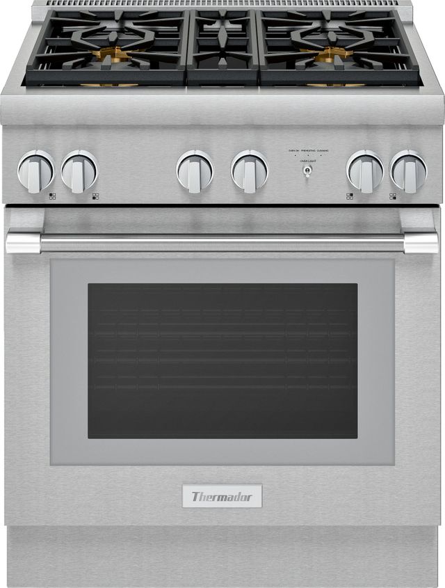 Open Box **Scratch and Dent** Thermador® Pro Harmony® 30" Stainless Steel Pro Style Dual Fuel Range-0