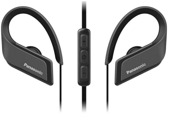 Panasonic® Ultra-Light WINGS Black Wireless Bluetooth® Sport Clip Headphones 16