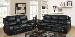 Furniture of America® Pollux 3-Piece Black Living Room Set