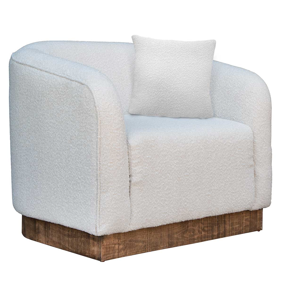 International Furniture Direct Suomi Ivory Arm Chair