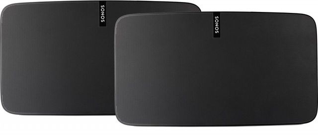 Sonos® Play:5 Matte Black Powerful High-Fidelity Speakers-Sonos Play-5 Pair-Black-2