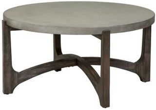 Liberty Furniture Rustic Brown Round Cocktail Table
