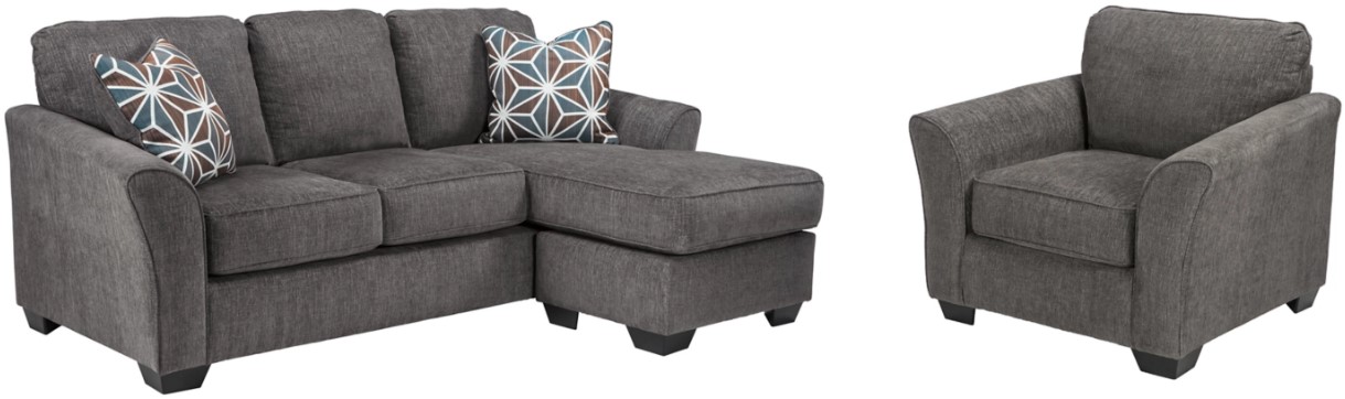 Benchcraft® Brise 2-Piece Slate Living Room Seating Set