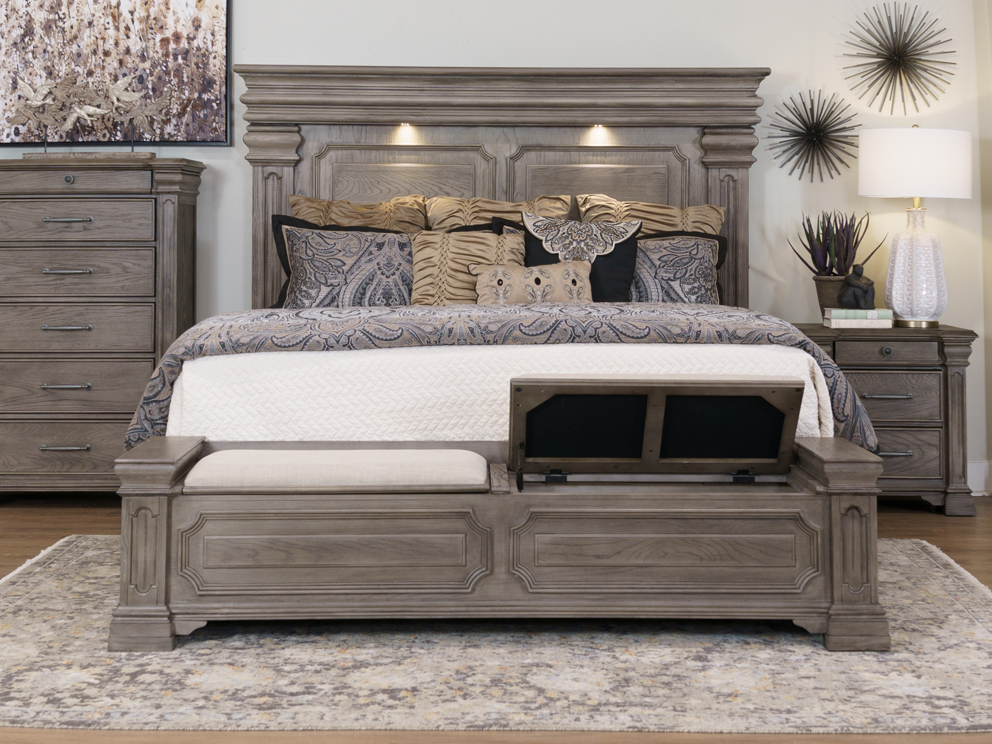 California king bed store bobs furniture