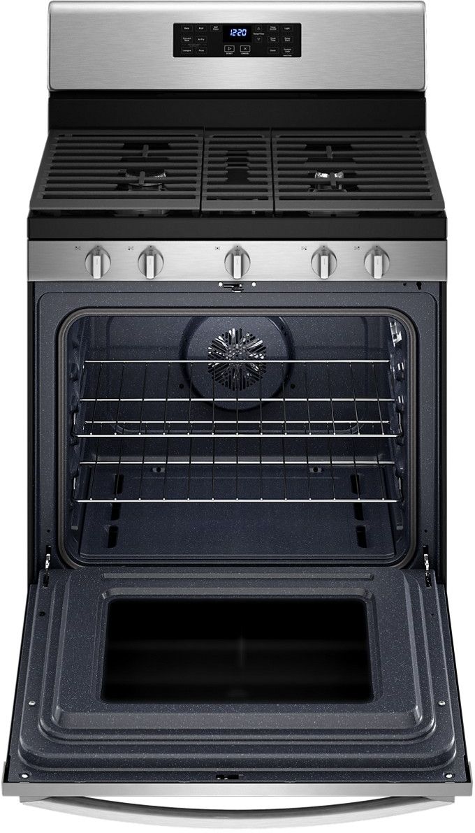 whirlpool gas range with air fryer