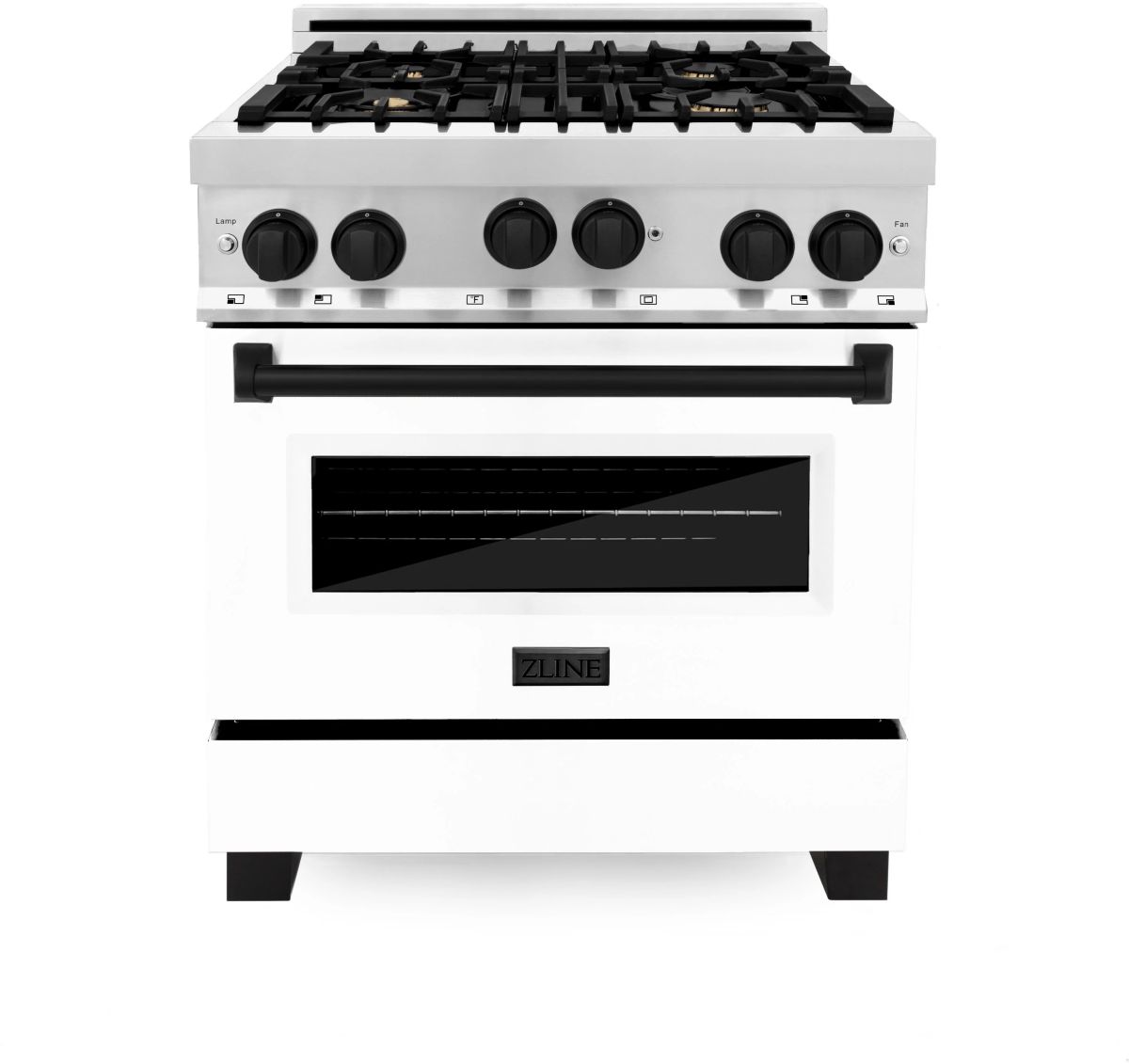 zline 30 gas range white