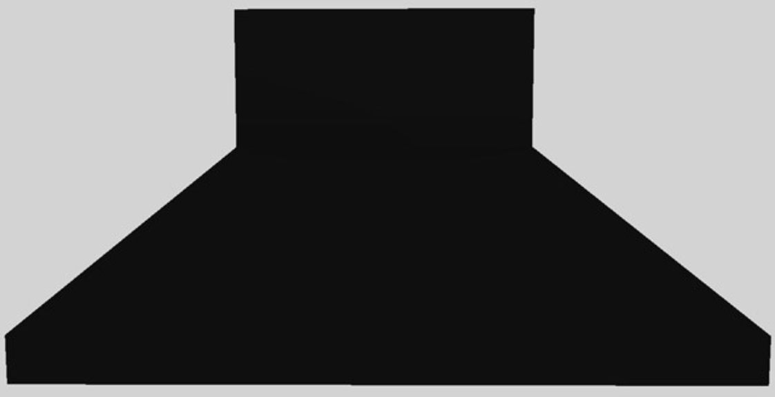 Vent-A-Hood® 60" Euro-Style Wall Mounted Range Hood-Black