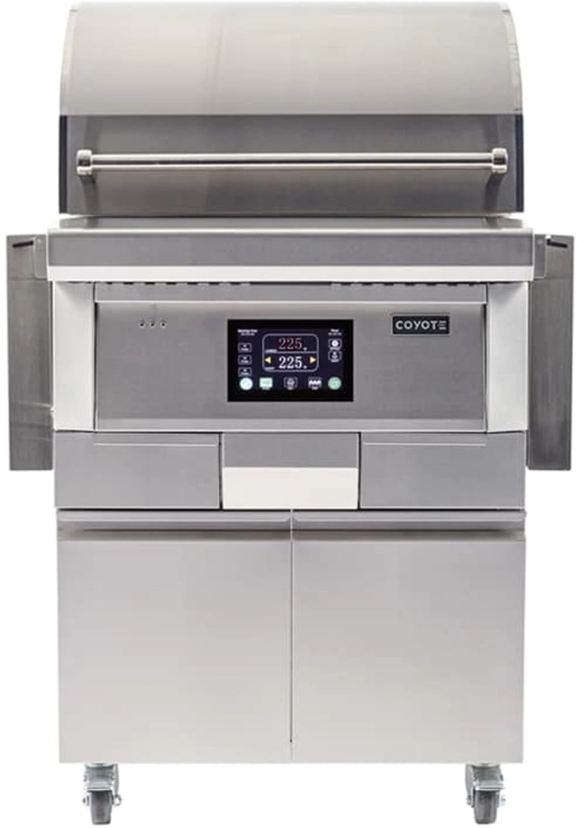 Coyote 28" Stainless Steel Free Standing Pellet Grill-C1P28-FS