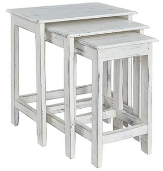Progressive® Furniture Logan Chalk White Nesting Tables