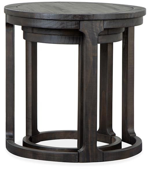Magnussen Home® Boswell Peppercorn Nesting End Table 2