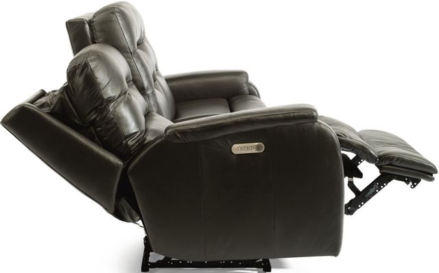 Flexsteel® Arlo Black Power Reclining Sofa With Power Headrests and Lumbar 3