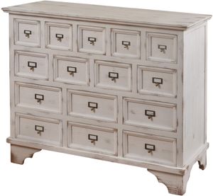 StyleCraft Shabby Antique White Chic Apothecary Cabinet
