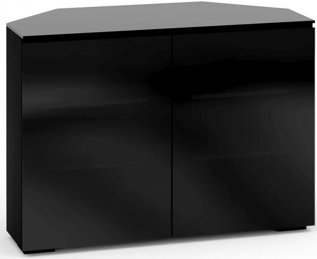 Salamander Designs® Oslo 323 CR Corner Cabinet-Black Glass