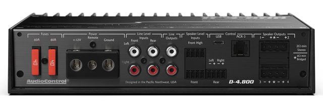 AudioControl® D-4.800 High-Power 4 Channel DSP Matrix Amplifier 3