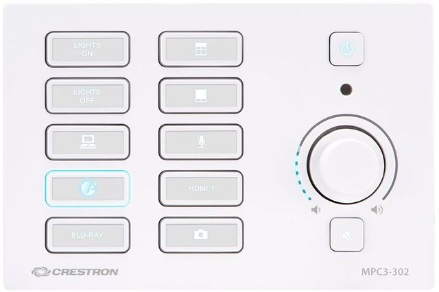 Crestron® 3-Series® Media Presentation Controller 302-White