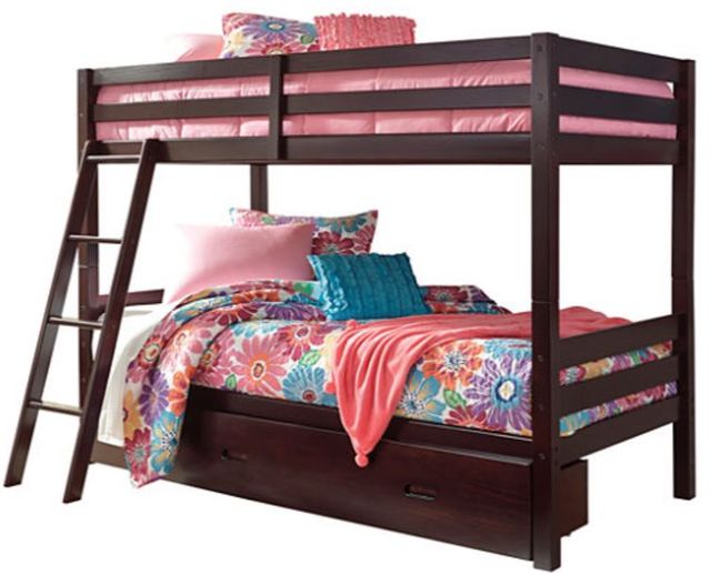 Signature Design by Ashley® Halanton Twin Over Twin Storage Bunk Bed