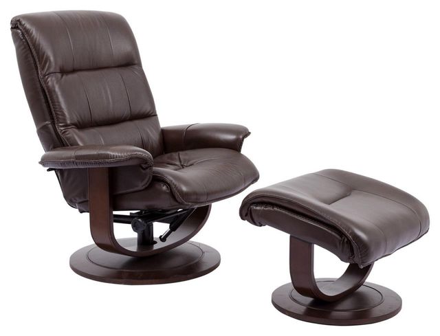 Parker House® Knight Robust Manual Reclining Swivel Chair and Ottoman-0