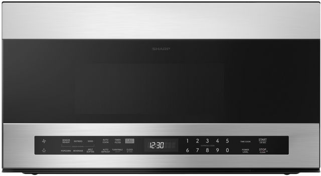 Sharp® 1.7 Cu. Ft. Stainless Steel Over The Range Microwave