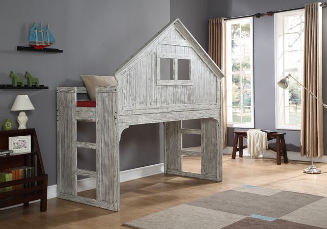 Donco Trading Company Driftwood Clubhouse Loft Bed-0