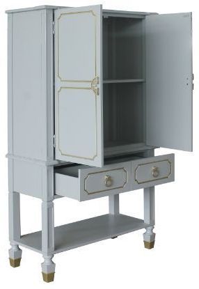 ACME Furniture House Marchese Pearl Gray Cabinet 1