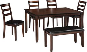 Signature Design by Ashley® Coviar 6-Piece Brown Dining Table Set