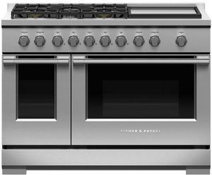 Fisher & Paykel Series 7 48" Stainless Steel Pro Style Natural Gas Range