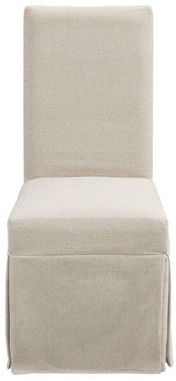 Progressive® Furniture Muse 2-Piece Off-White Linen Chair with Cover Set-1