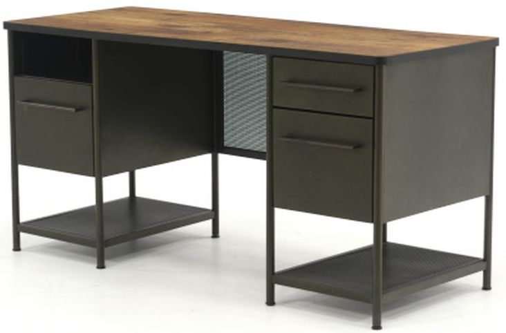 sauder executive desk black