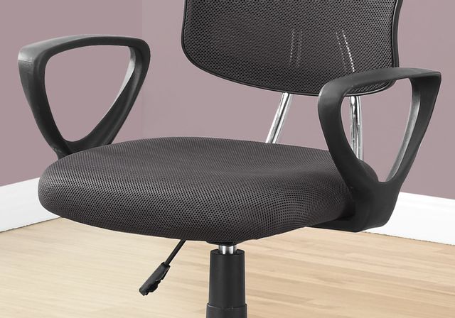 Monarch Specialties Inc. Grey Mesh Juvenile Multi Position Office Chair 4