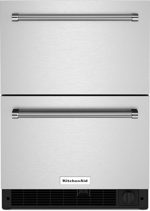KitchenAid® 4.4 Cu. Ft. Stainless Steel Double-Drawer Refrigerator