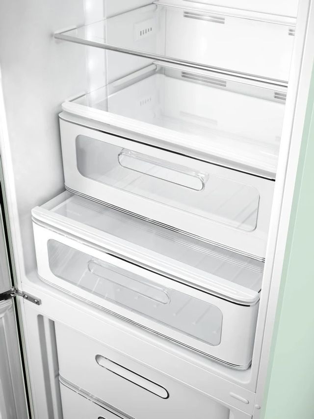 Smeg 50's Retro Style Aesthetic 11.7 Cu. Ft. Pastel Green Bottom Freezer Refrigerator 3