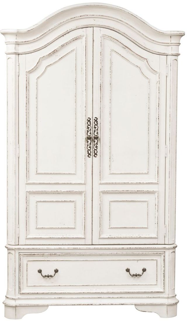 Liberty Furniture Magnolia Manor Antique White Armoire-1