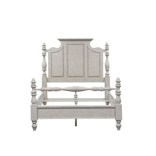 Liberty Furniture High Country Antique White King Poster Headboard