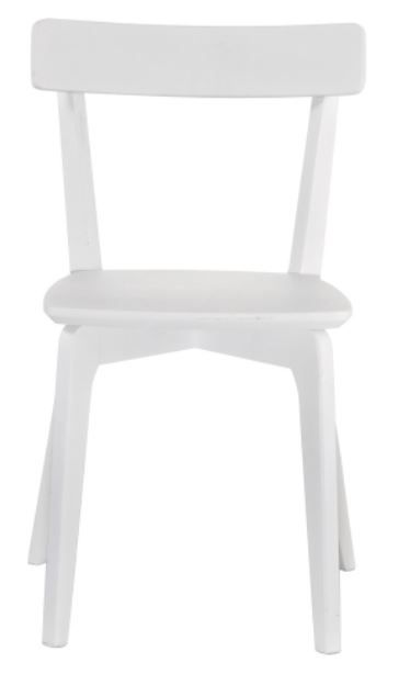 Bernards White Desk and Chair Set-4