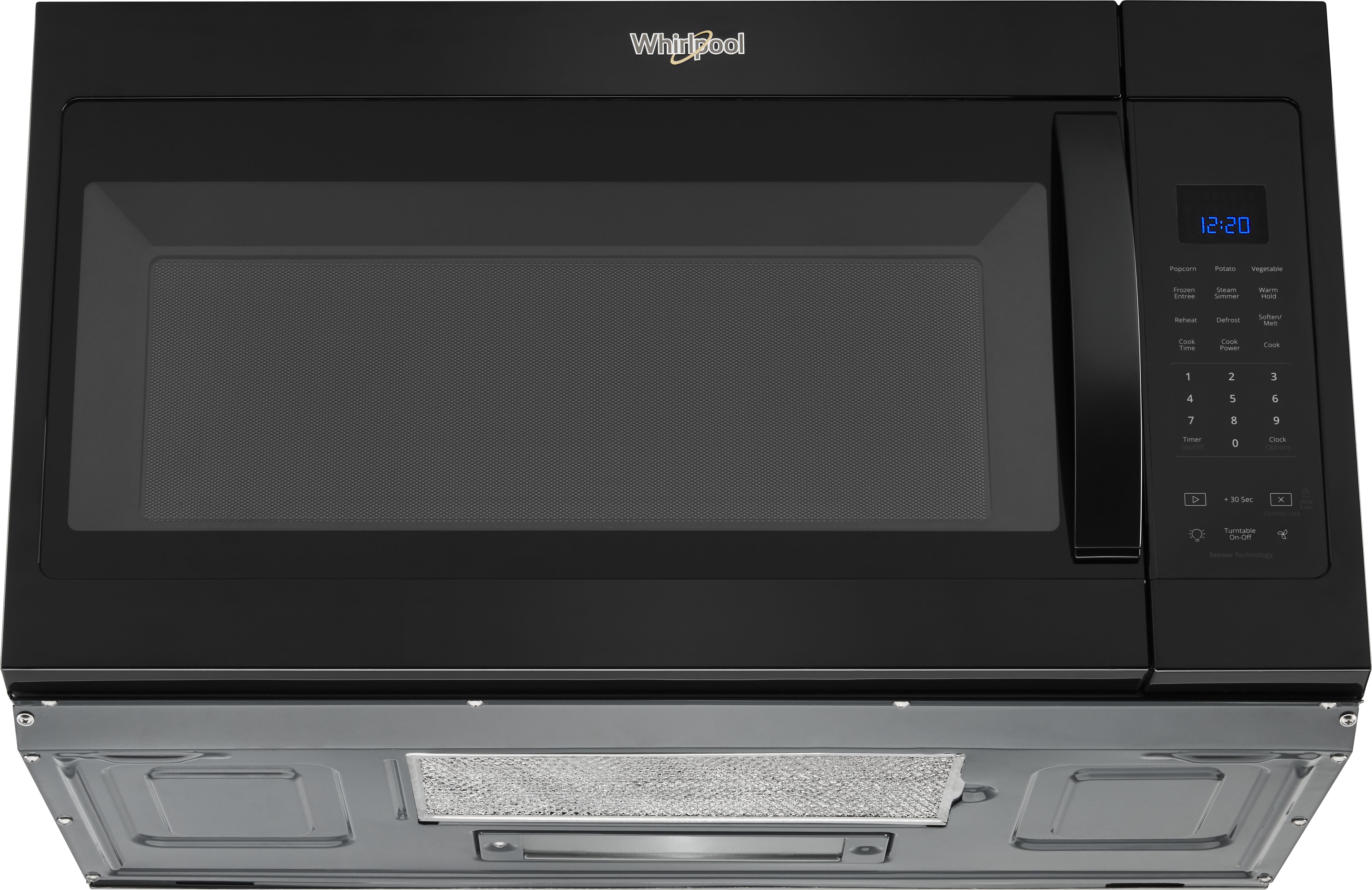 Whirlpool® 1.9 Cu. Ft. Black Over The Range Microwave Colder's