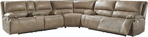Signature Design by Ashley® Ricmen 3-Piece Putty Power Reclining Sectional