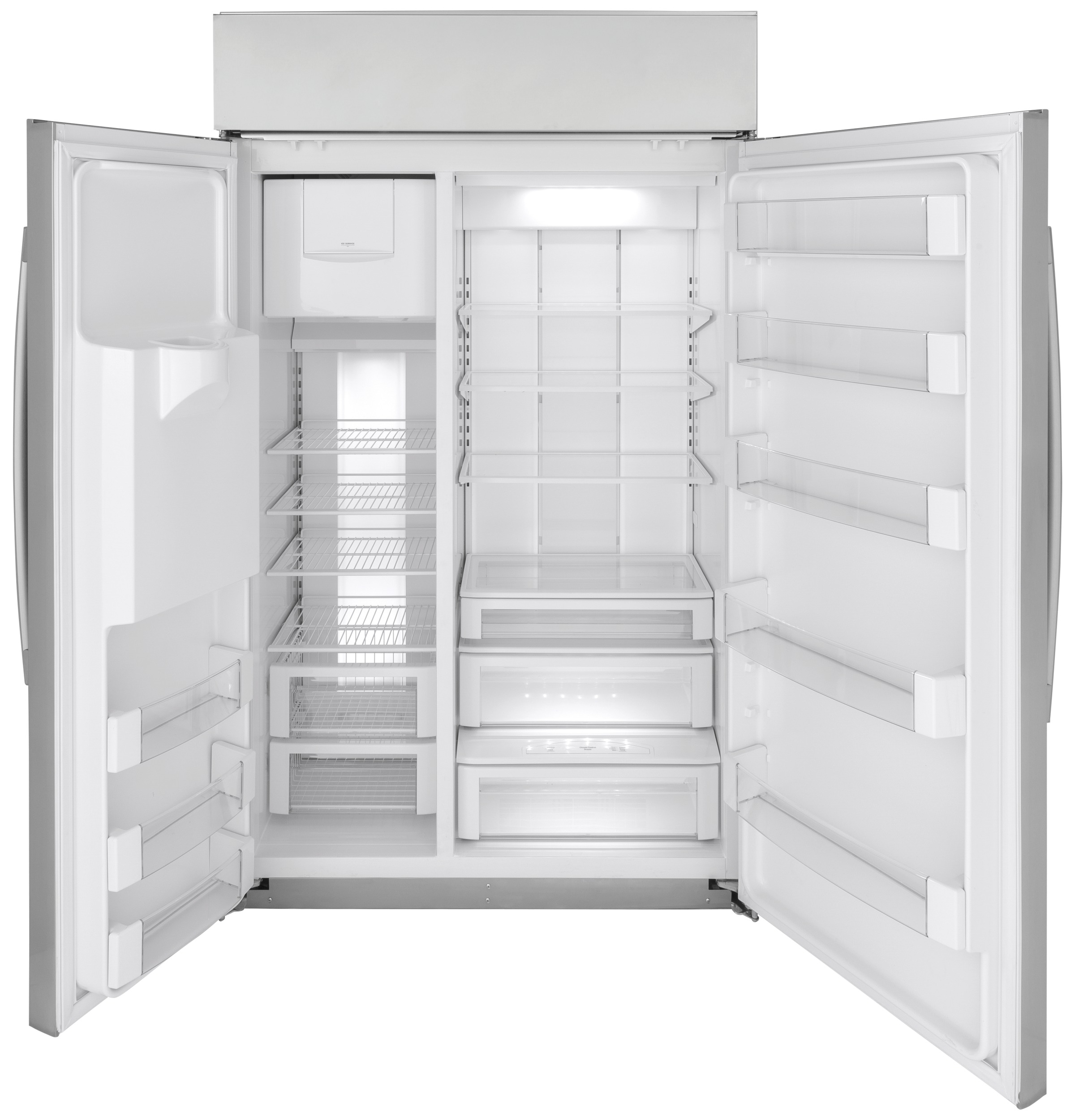 GE Profile™ 28.7 Cu. Ft. Stainless Steel Built In Side-by-Side ...