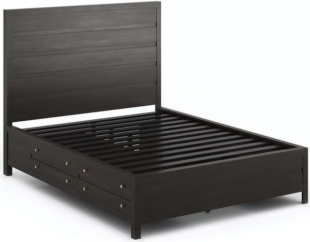 Flexsteel® Cologne Dark Brown Queen Storage Bed 1