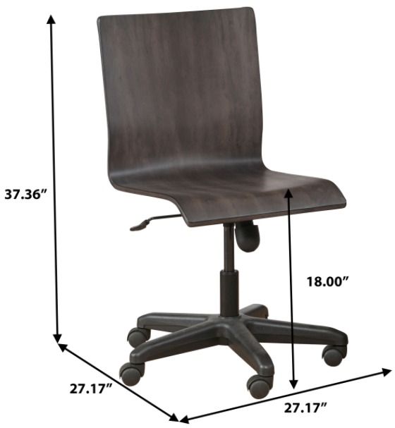 Samuel Lawrence Furniture Granite Falls Brown Youth Desk Chair-2