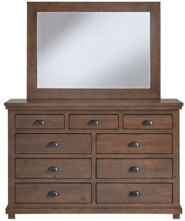 Progressive® Furniture Memphis 2-Piece Auburn Cherry Dresser and Mirror Set-1
