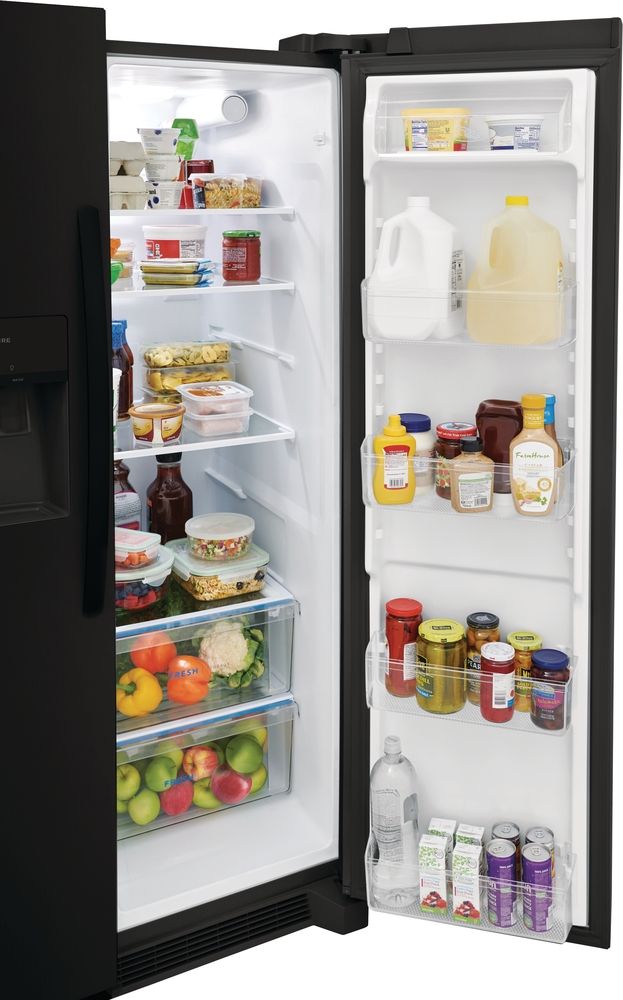 Frigidaire® 25.6 Cu. Ft. Black Side-by-Side Refrigerator 5