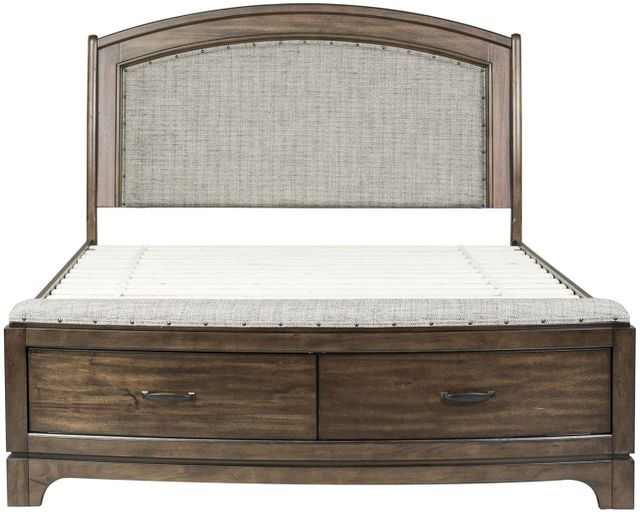 Liberty Furniture Avalon III Pebble Brown Queen Storage Bed-0