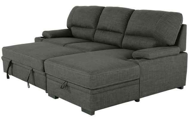 Guiseppe 2-Piece Sofa(pullout-bed) with Right Hand Facing Storage Chaise 1