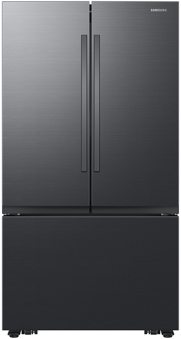 Samsung 22.5-cu ft 4-Door Counter-depth Smart French Door Refrigerator with  Dual Ice Maker and Door within Door (Fingerprint Resistant Black Stainless  Steel) ENERGY STAR at