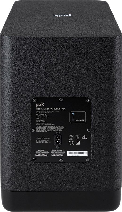 Polk Audio® React Sub Black Subwoofer 3
