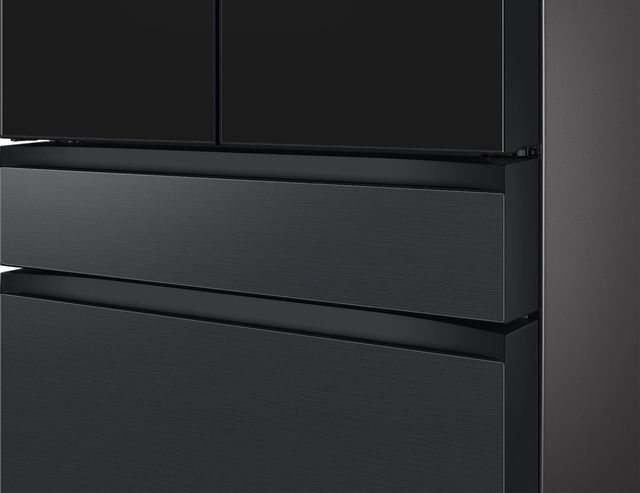 Samsung Bespoke 28.6 Cu. Ft. Charcoal Glass/Matte Black Steel French Door Refrigerator 5