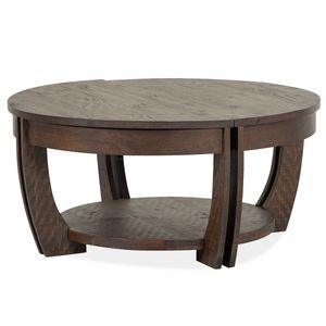 Magnussen Lyndale Round Lift Top Storage Cocktail Table w/Casters